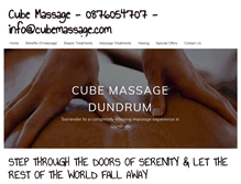 Tablet Screenshot of cubemassage.com